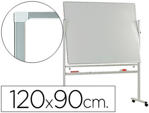Quadro branco q-connect melamina dupla face-giratorio com rodas 120x90cm , Q-connect , 26357 , 5705831035812